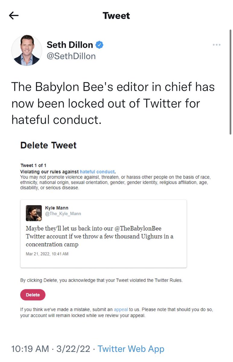 What Twitter permits  //  what it bans