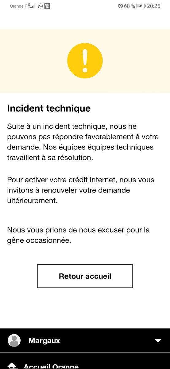 gomar_k's tweet photo. Quand @orange te promets 290gO parce que ta box est tombée en panne sans raison. 👌🏻 https://t.co/nwE0xGzbrU