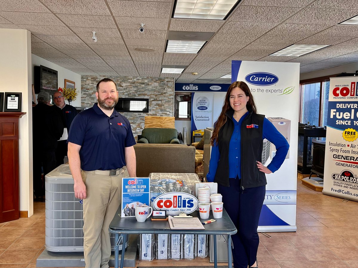 fredfcollis's tweet photo. Our Open Interview Day is in full swing! We'll be here at our Yorkville office doing on the spot interviews until 4:30pm today. Current Opportunities: Warehouse Manager, Duct Cleaner, HVAC Technician, Spray Foam Installer #careeropportunities #hvactechnician #insulationinstaller https://t.co/gMoNFF8ezM
