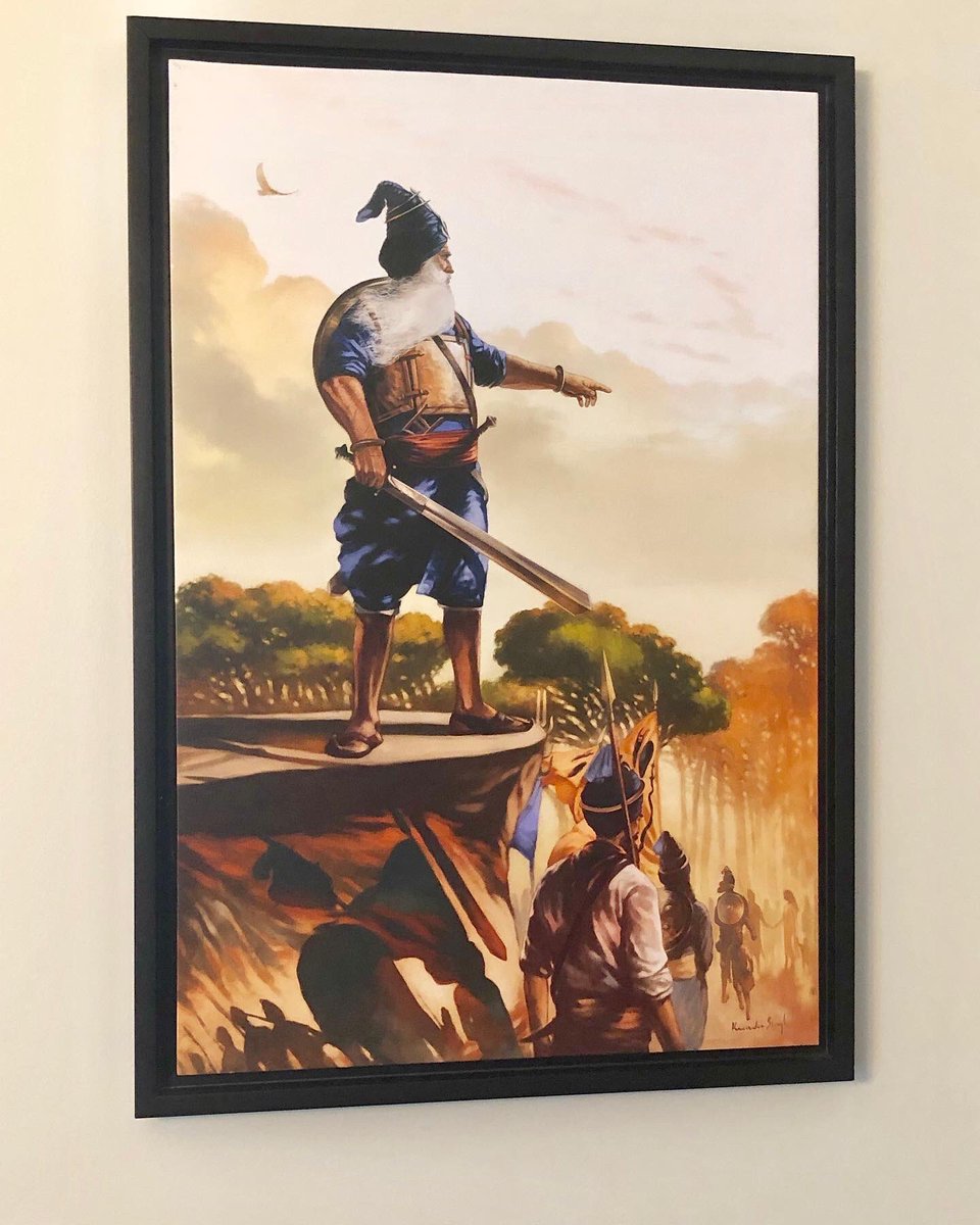 Painting: Baba Deep Singh Shaheed

“I would like to say thank you for the opportunity to purchase one of your great pieces and commend you on the great work you’ve done. Truly is incredible.” - J. Potiwal - UK 

Visit artofpunjab.com/shop paintings by #KanwarSingh

#sikhart