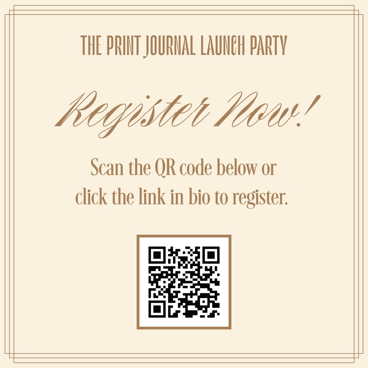 PublicPurposeAU's tweet photo. 📲 Make sure you register for the Print Launch Party by scanning the QR code below, or by clicking the link in our bio! https://t.co/BepMtQGcmP