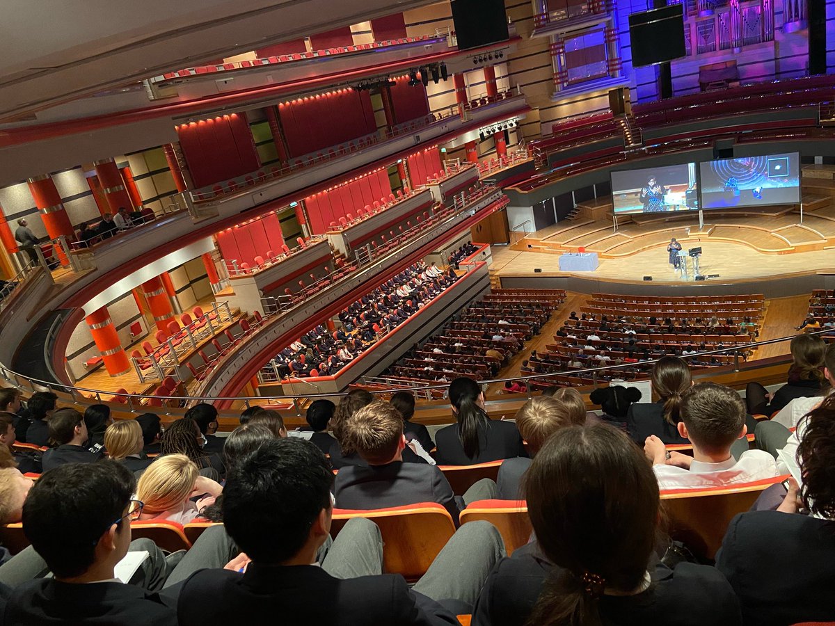BromsSchool's tweet photo. 191 Upper Fourth pupils enjoying GCSE Science Live at Symphony Hall, Birmingham. #BromsScience #BromsU4 #BromsTrips #SchoolTrip https://t.co/hzhIFl4279