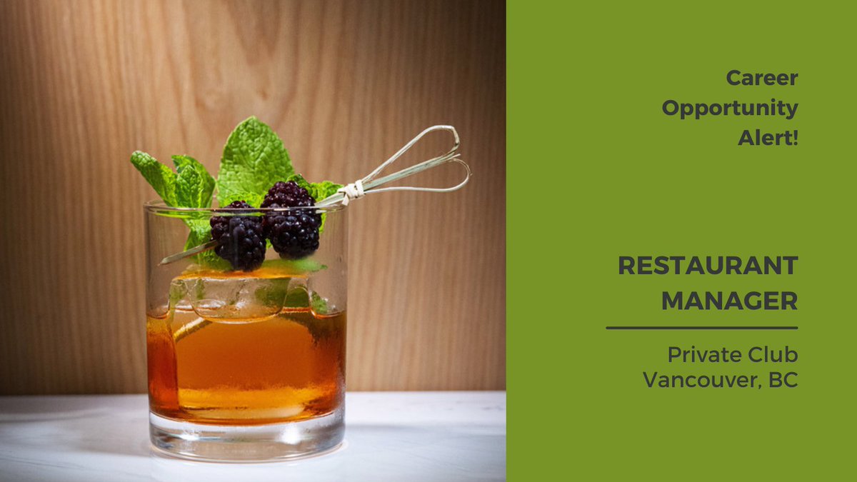 profile_group's tweet photo. Fantastic leadership role exclusively through Profile! Benefits, bonus, competitive dining allowance, mobile phone, and generous vacation time are all on offer. Connect with Elyse 604-818-4202 to get the conversation started #privateclub #Vancouver #restaurantmanagement https://t.co/Y4Fmip6H0T