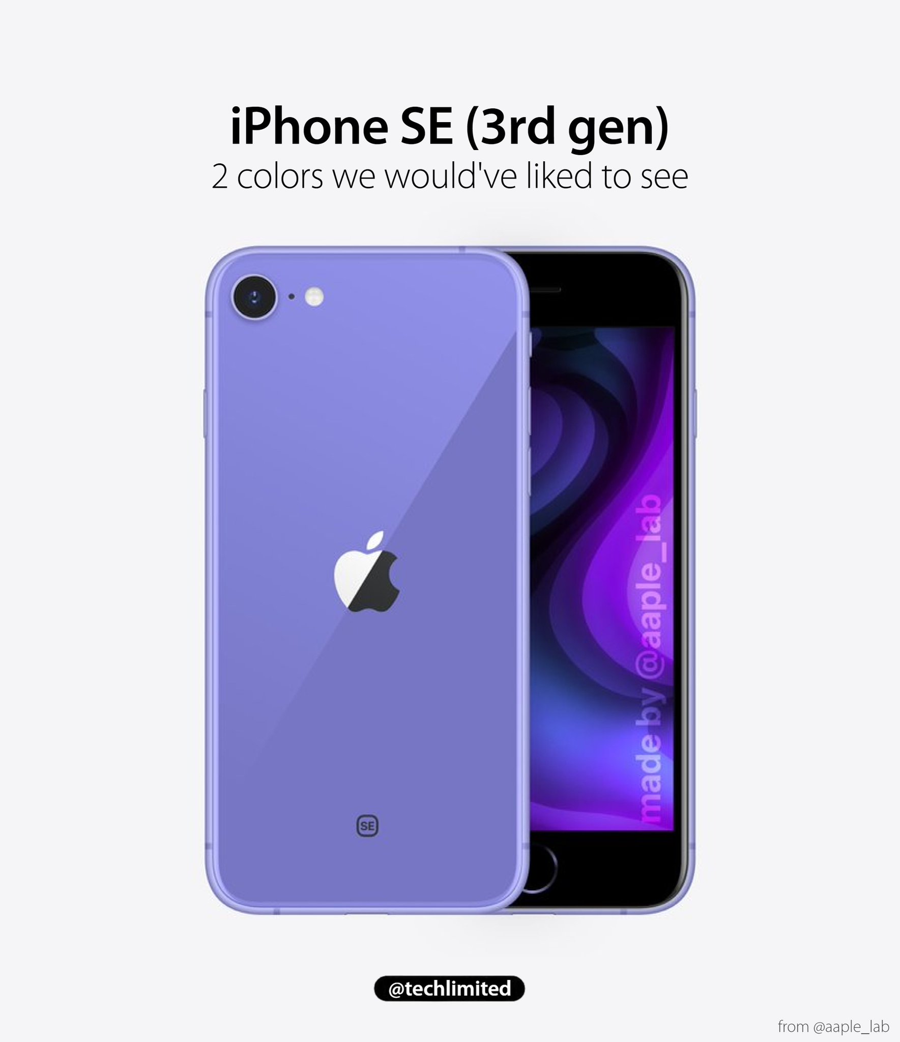 Tech Limited on X The iPhone SE 3 comes out in 3 colors Midnight Starlight and Product Red but a purple or green like for the iPhone 13 would have been great