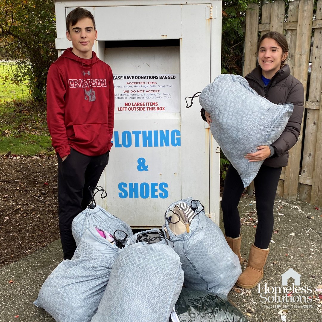 Have you started your spring cleaning and don’t know what to do with your unneeded items? Consider donating them to our clothing bin like this brother and sister duo (thank you, Alex and Marissa!) Your clothing donations help more than HSI. Learn more bit.ly/37mrbRW