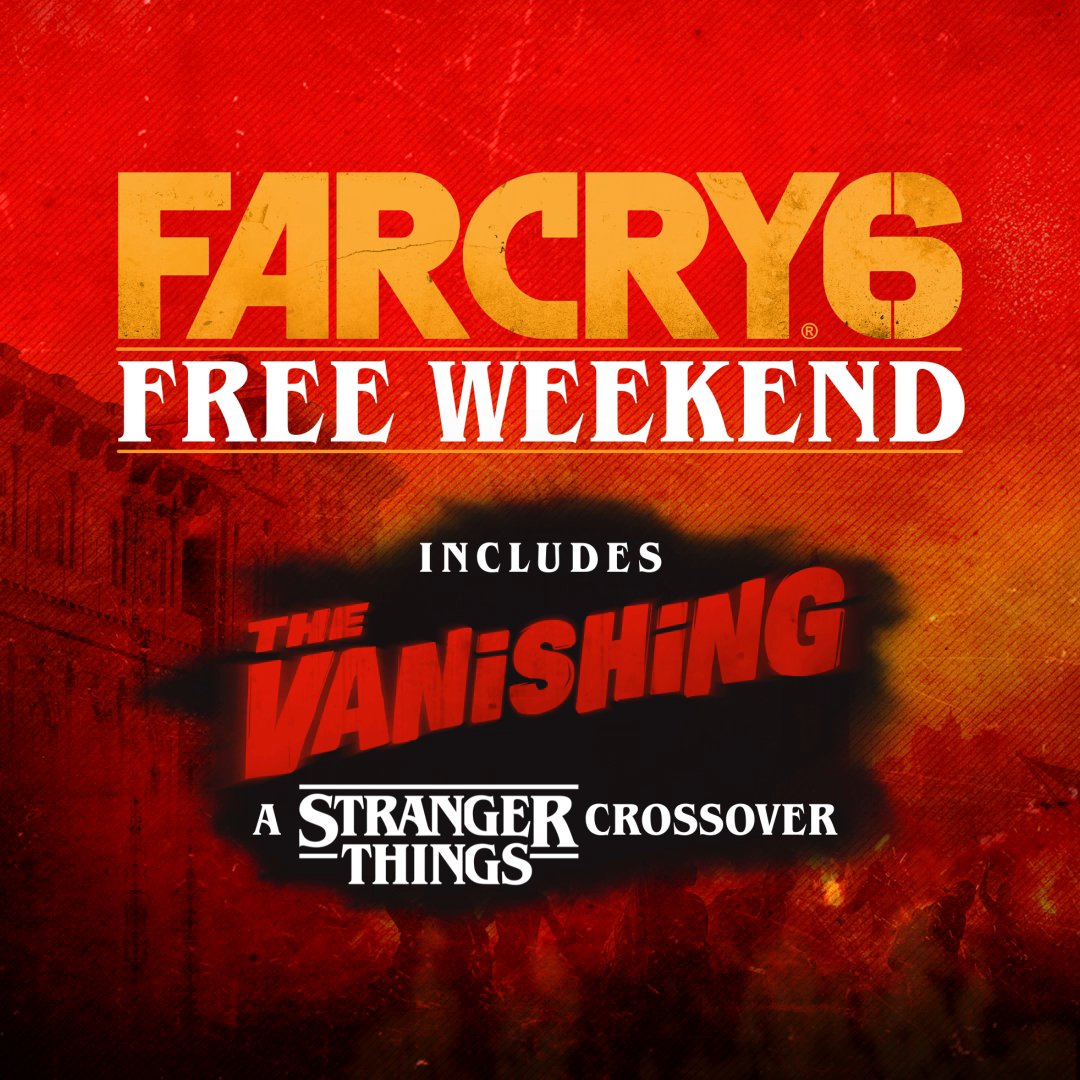 Si Far Cry 6 sa Twitter: "Play the FREE Stranger Things crossover mission  starting March 24! Invite a friend to play during the first Far Cry 6 Free  Weekend, Mar 24-27, playable