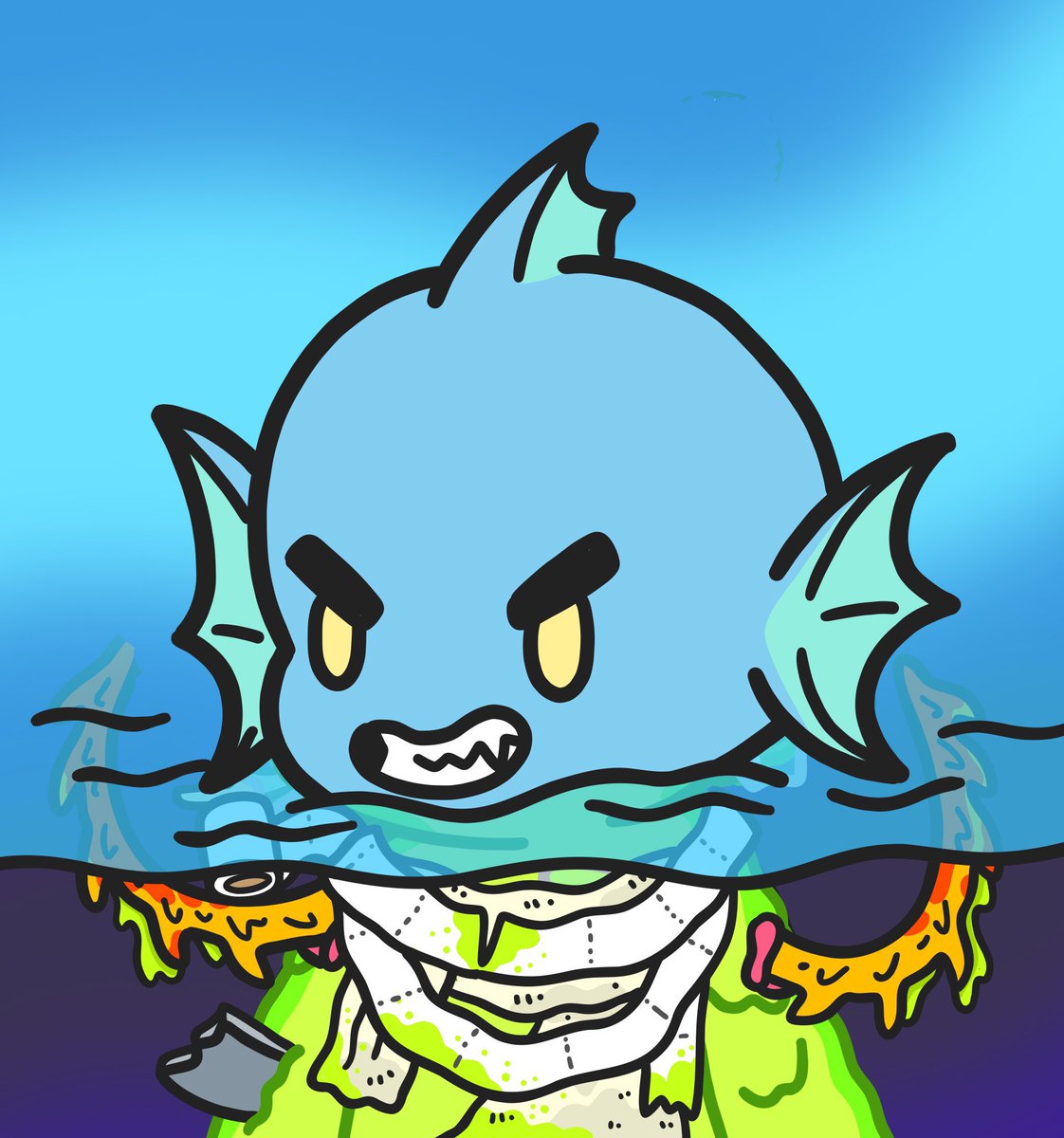 fishyfamNFT's tweet photo. We heard you can only see Deep Sea Creatures under water… https://t.co/ITwf9FUk6y