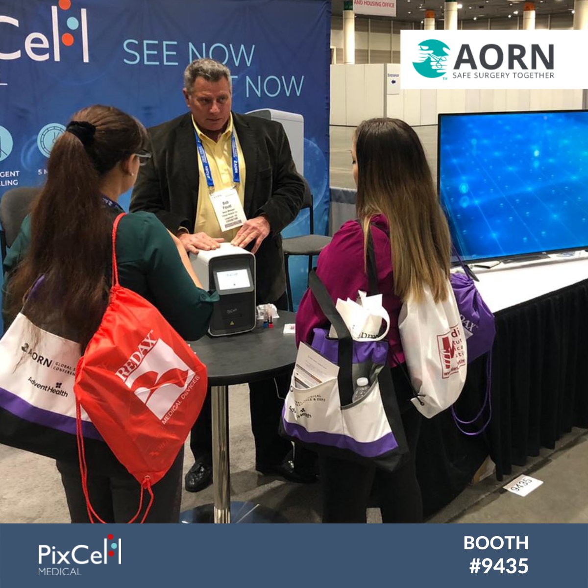 PixCellMedical's tweet photo. We're getting ready for our second day here at #aorn2022 in New Orleans, after an exciting and busy day yesterday 🪩.
If you're attending, drop by our booth # 9435, and if you've missed our live #HemoScreen on-the-spot #CBC demos - reach out for a virtual demo.
@aorn #poct https://t.co/axX6xuIcLM