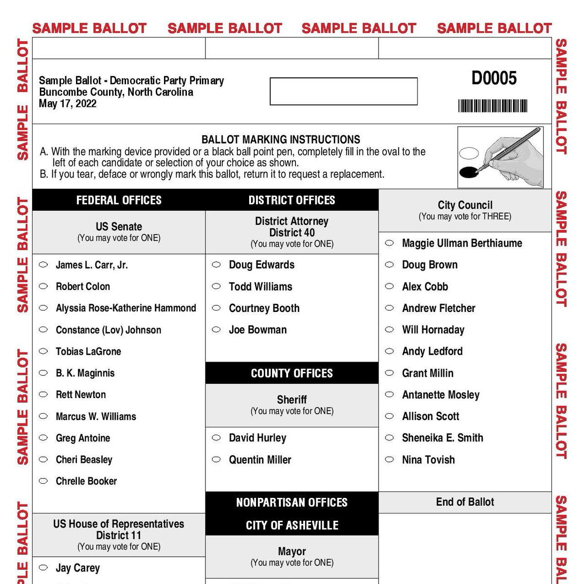 BuncombeCoVotes's tweet photo. Sample ballots are now available! 

View your ballot at https://t.co/eBVPt1zrZ0.
#SampleBallots #BeVoteReady #Elections2022 https://t.co/Sy1FWVVxDP