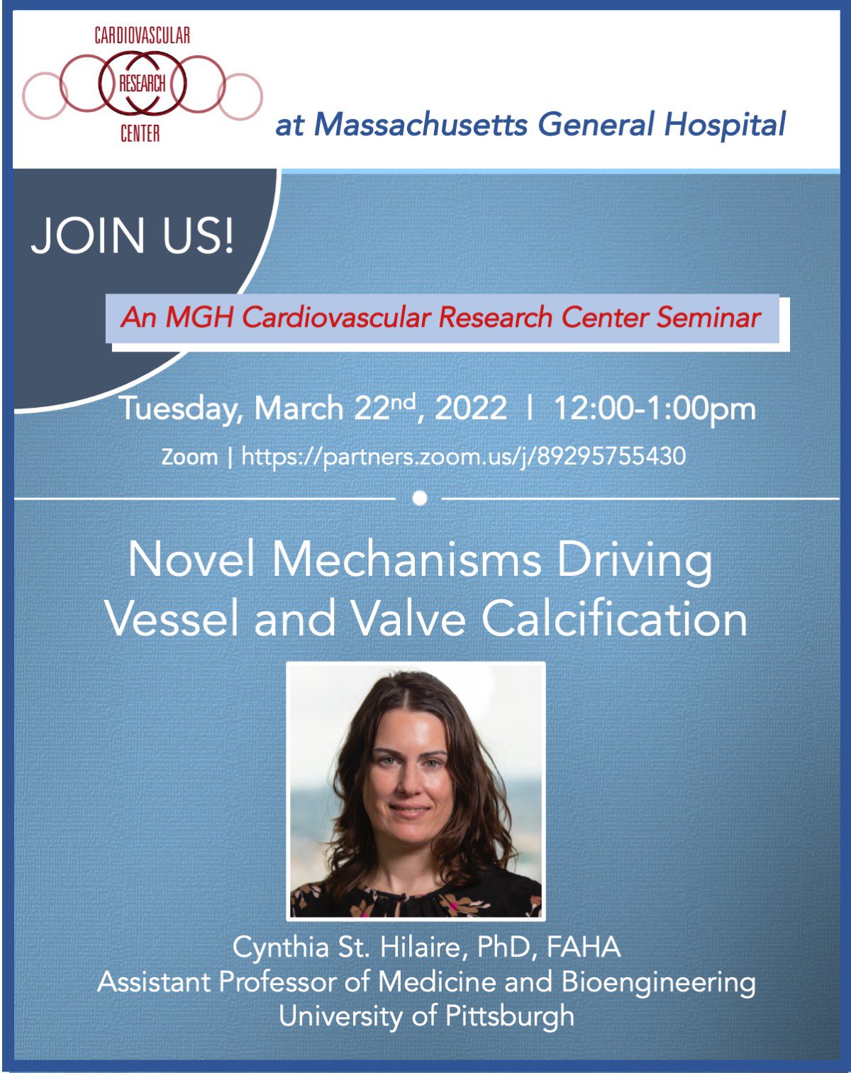 Paul Yu MD PhD on Twitter "Excited to host Dr. Cynthia St. Hilaire