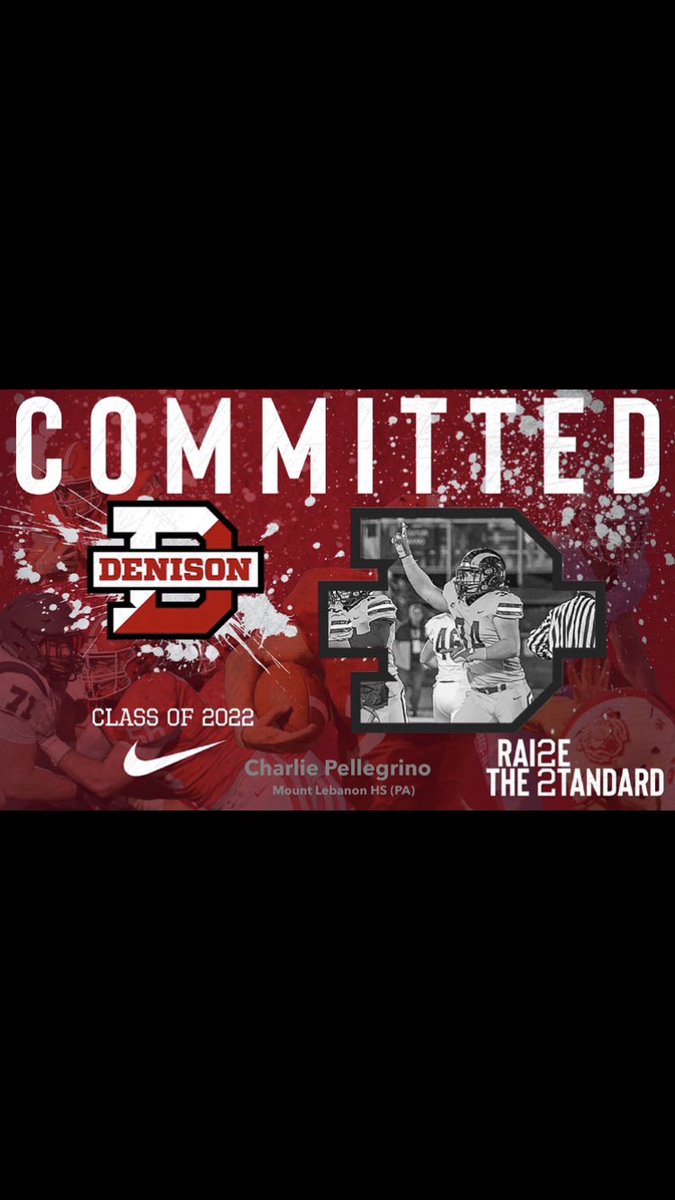 CharliePell2's tweet image. Excited to announce my commitment to continue my athletic and academic career at Denison University!