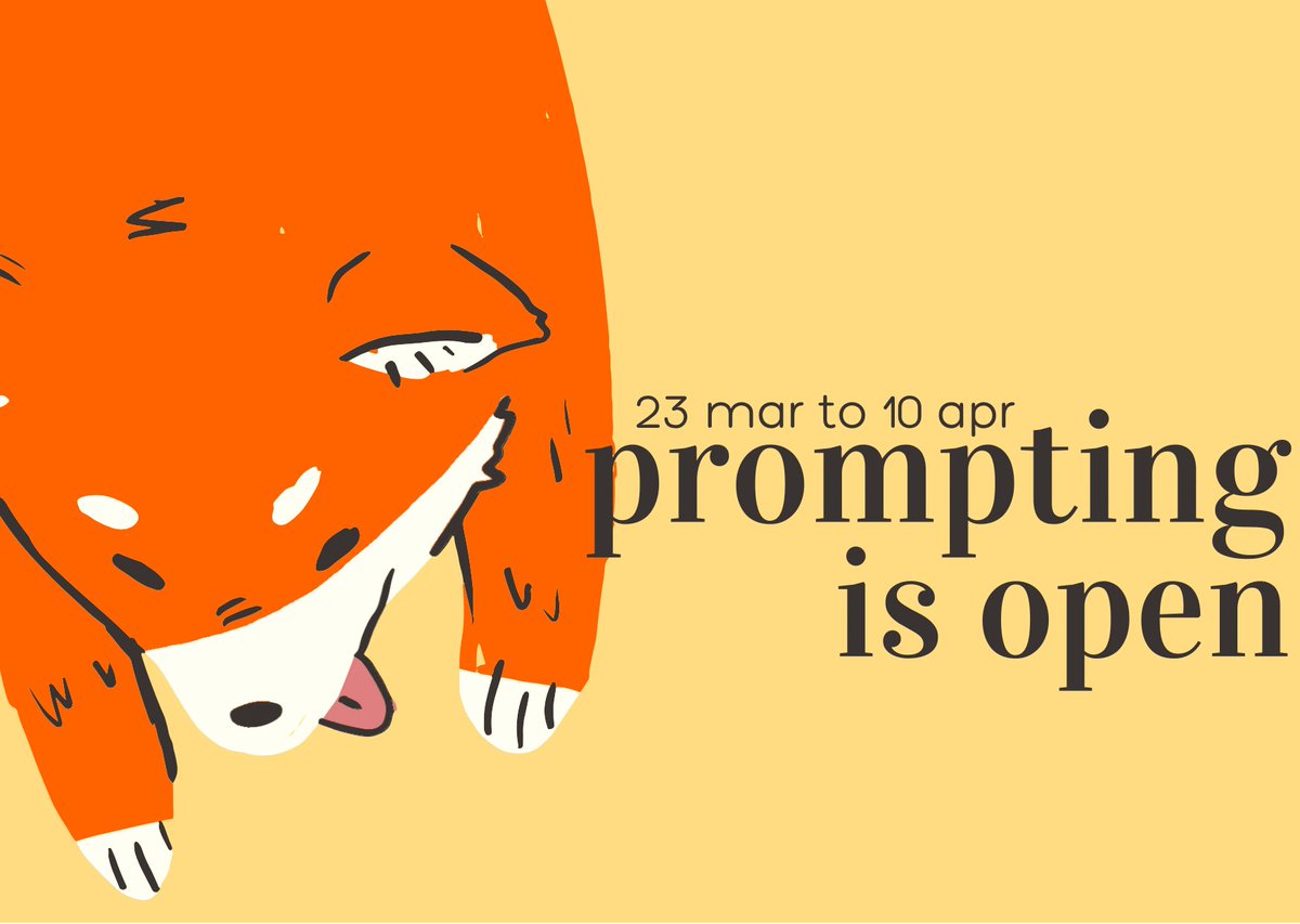 323fest's tweet photo. prompting is now OPEN! click on the ao3 link below to prompt directly into the collection, or head to the google form if you don’t have an ao3 account!
💛 https://t.co/xapQA2lOW4
💛 https://t.co/2wDTUxbn4S https://t.co/Si3KGUu3Lj