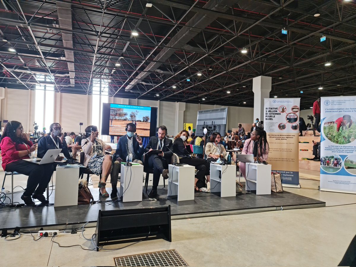 medzofad's tweet photo. A #sustainable future necessarly requires comprehensive, incluse and sustainable water management policies and practives. @FAOWestAfrica is actively contributing to the #WorldWaterforum through the presentation of innovative programs such as 1 Million Cisterns for the Sahel #1MCS https://t.co/BfybUzcSrI