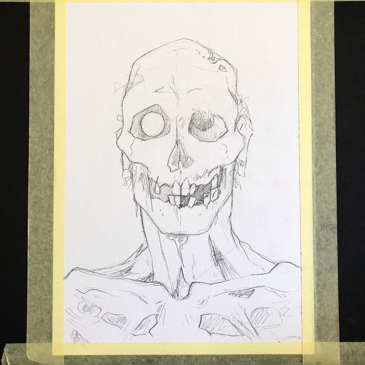 NoraMarieBack's tweet photo. Working on a new piece in acrylics. Currently in the „ugly stage“
#darkart #painting #skull #draugr https://t.co/jhwsxu5B4P