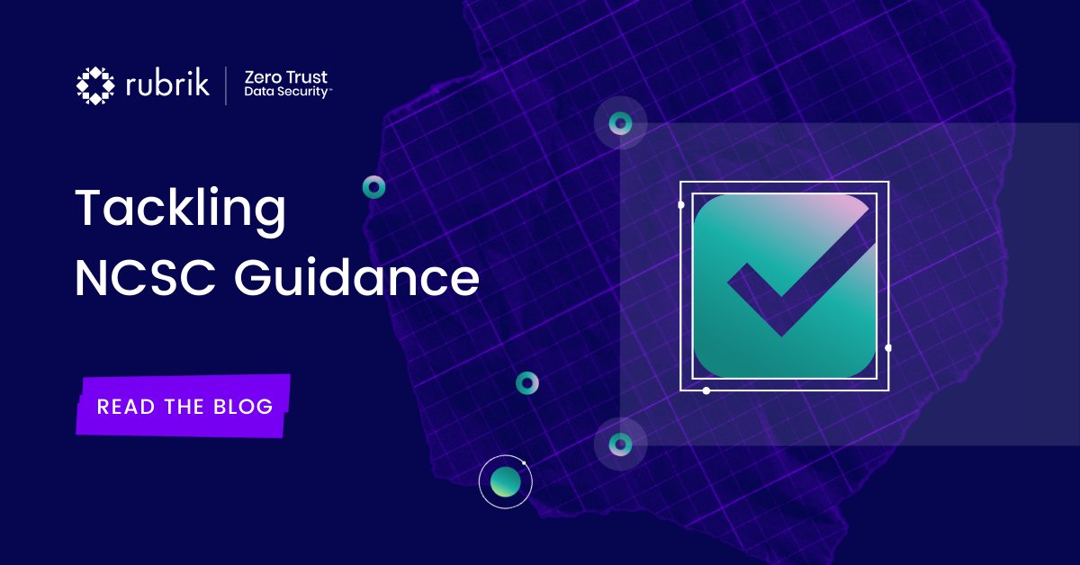 dduede's tweet photo. .@RubrikInc is implementing #ZeroTrust best practices from regulators across the globe! Dive in to see what we are doing to address the UK's NCSC's recommendations on data security 👉  https://t.co/InlXudJdJ4 https://t.co/7LYPZtgpxn