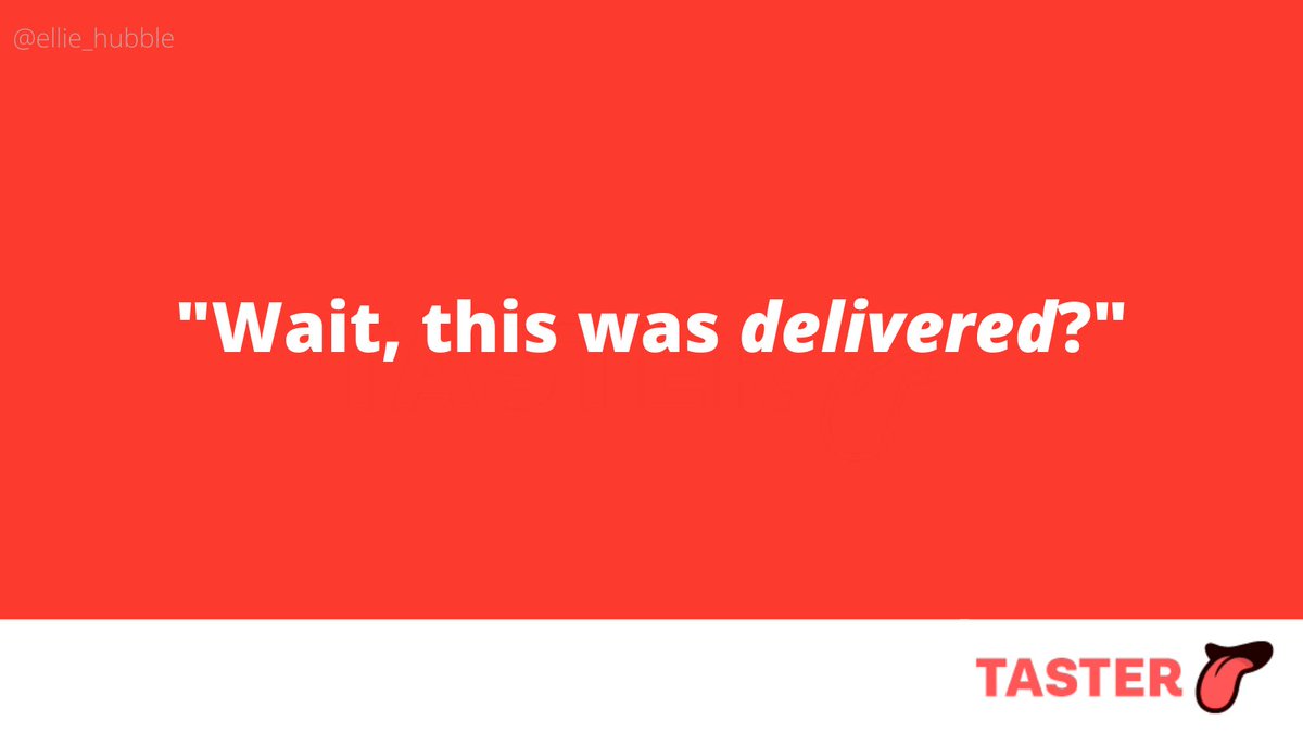 ellie_hubble's tweet photo. First @OneMinuteBriefs of the year!

Making @TasterKitchens the only food delivery experience you'll have today #Taster https://t.co/MaViJgDtVA