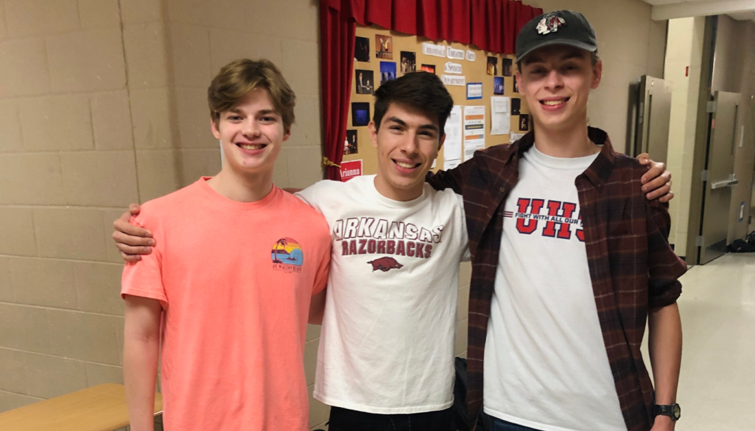 UrbandaleCSD's tweet photo. Congratulations to @UHS_UCSD students Will, Luis &amp; Cody for having their documentary earn an Honorable Mention in the C-SPAN 2022 StudentCam Documentary Competition! Check out their award-winning documentary here: https://t.co/ivP6BU3Lmw We are #proudofU! https://t.co/xgoQn26xpa