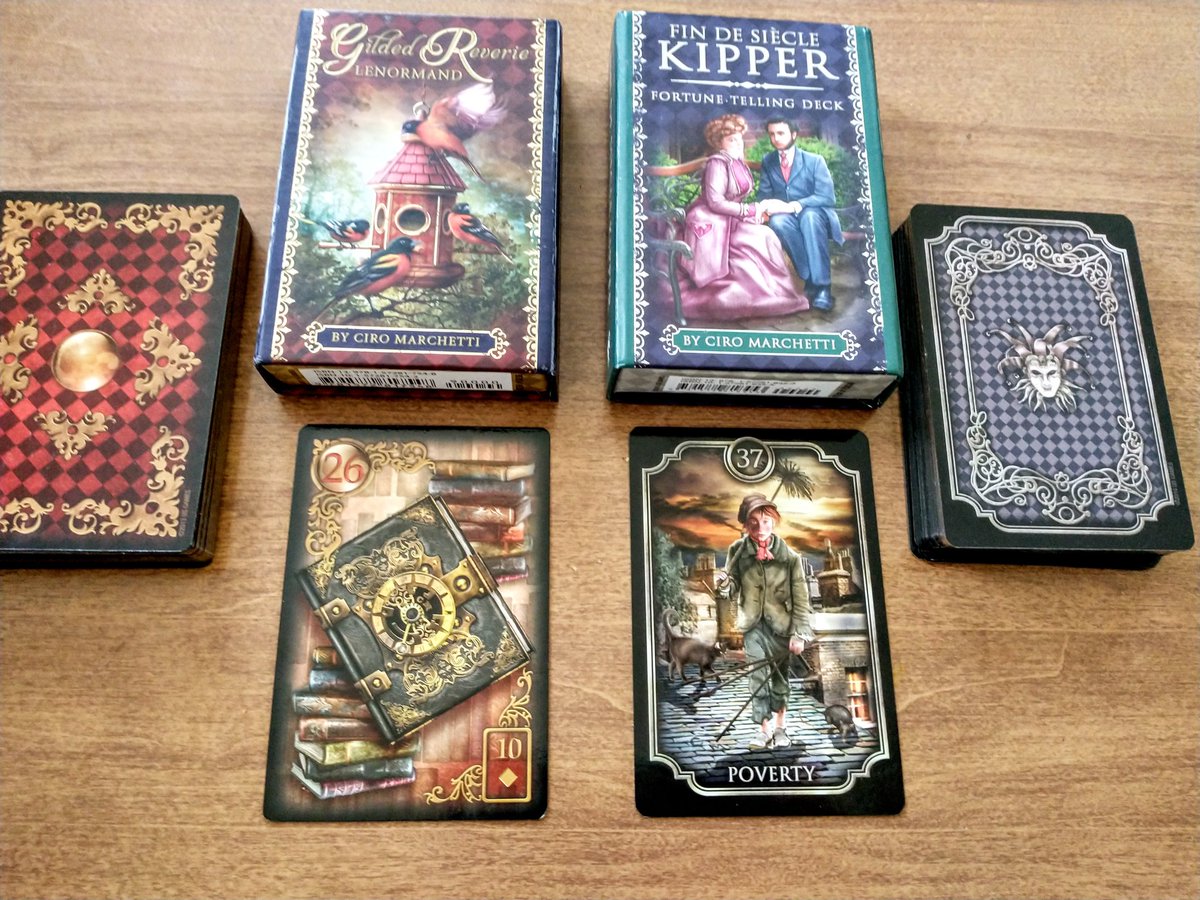 KnoxvilleRose's tweet image. Oracle of the Day 🌞
Gilded Reverie #lenormand 
Fin de Siècle #kippercards 
🎴
Book &amp;amp; Poverty
🎴
Beware of harmful dogmas and ideologies that leave the soul bereft and cause suffering.