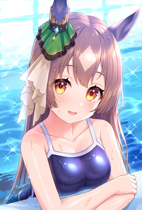 水辺で輝く至高のダイヤ
(ダイヤちゃんの水着姿がまぶしすぎてつらい)
#ウマ娘 