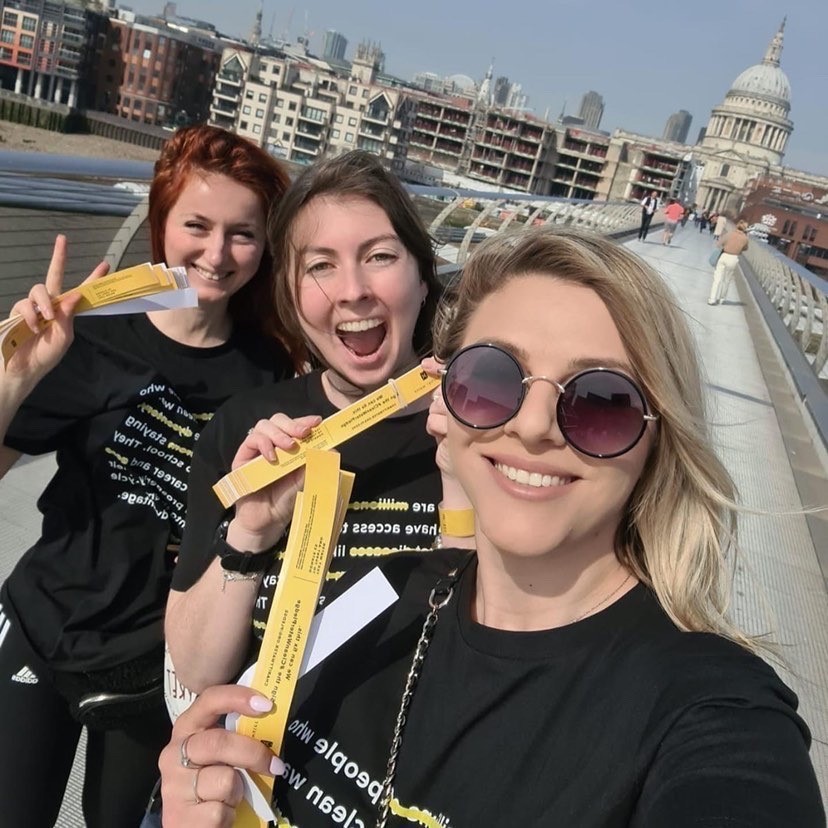 DelinianHH's tweet photo. Thank you to our team who got to enjoy the sunshine today whilst they supported @charitywater on their parade through London to raise awareness of the Clean Water Pledge. It only takes 20 seconds to sign and you can do so here https://t.co/OjteTORxqs https://t.co/odF0kRsOBA