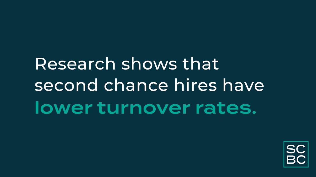 SecondChanceBiz's tweet photo. Companies that change their cultures to include second chance employment opportunities have more loyal & engaged workforces. Improved employee loyalty means lower turnover rates, leading to stronger company performance. https://t.co/M2R7b8fzY3 https://t.co/vKvlONjYvJ