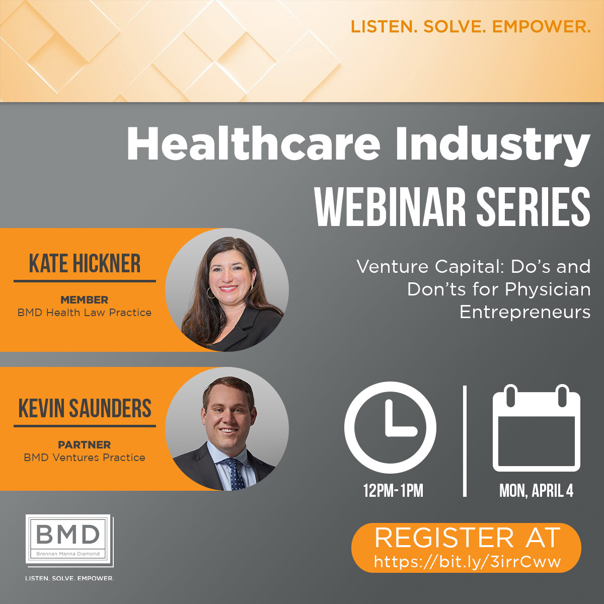 Complimentary webinar - venture capital investments in the healthcare industry. Please share with anyone who may be interested! #healthlaw @LAW_BMD Registration is open:  bit.ly/3irrCww