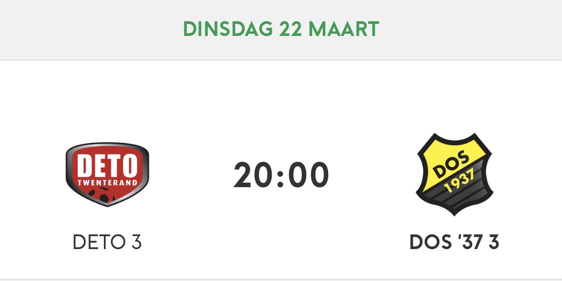 DOS37_3's tweet photo. Vanavond de tweede wedstrijd van deze serie, én wat voor 1. Om 20:00 spelen we bij de buren, en hopelijk met de buren… Na vanavond zijn we exact halverwege dit seizoen. Met 4 punten voorsprong op de #2 zijn we dus bij elk resultaat “Herbstmeister”!! #detdos https://t.co/3Vdou0A9rP