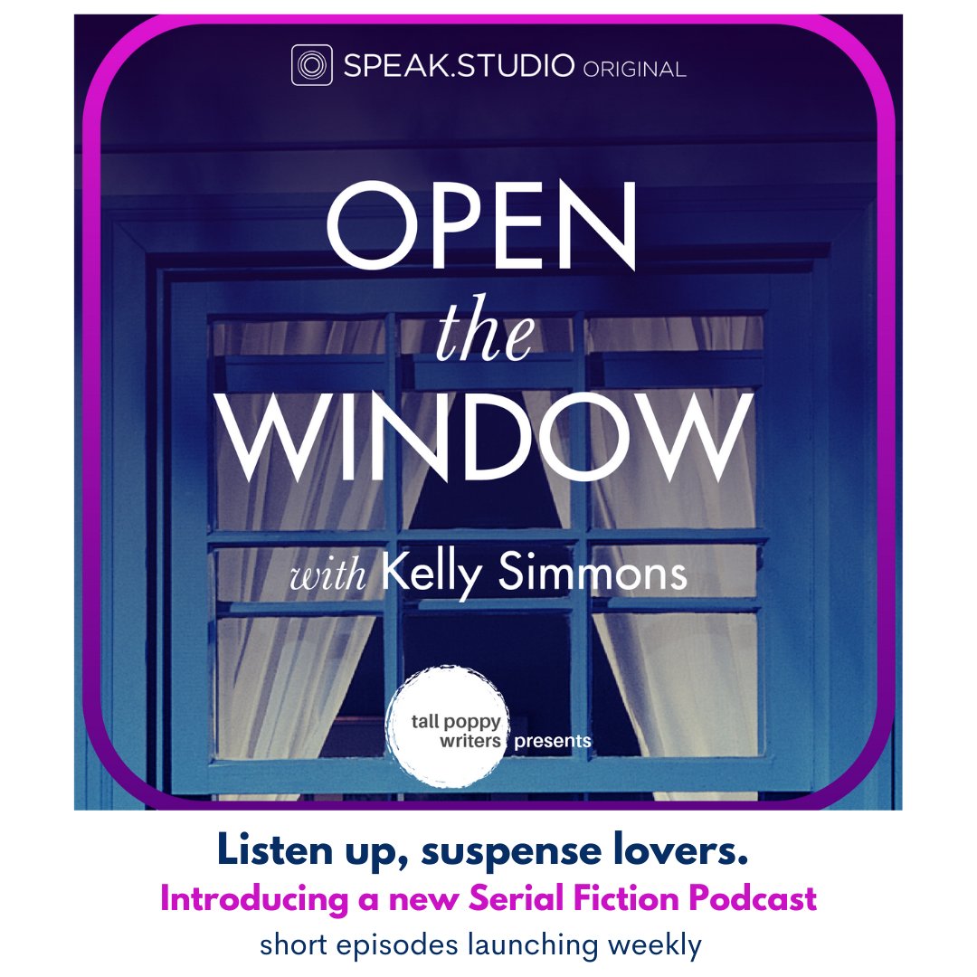 kellysimmons's tweet photo. Not gonna lie, I am ABSURDLY excited about my new, free serialized fiction podcast! Please listen, share (and watch for a contest!) https://t.co/I91jkjIrzP #openthewindow #fictionpodcast #speakdotstudio @TallPoppyWriter @phillyliarsclub https://t.co/faWdPrthxD