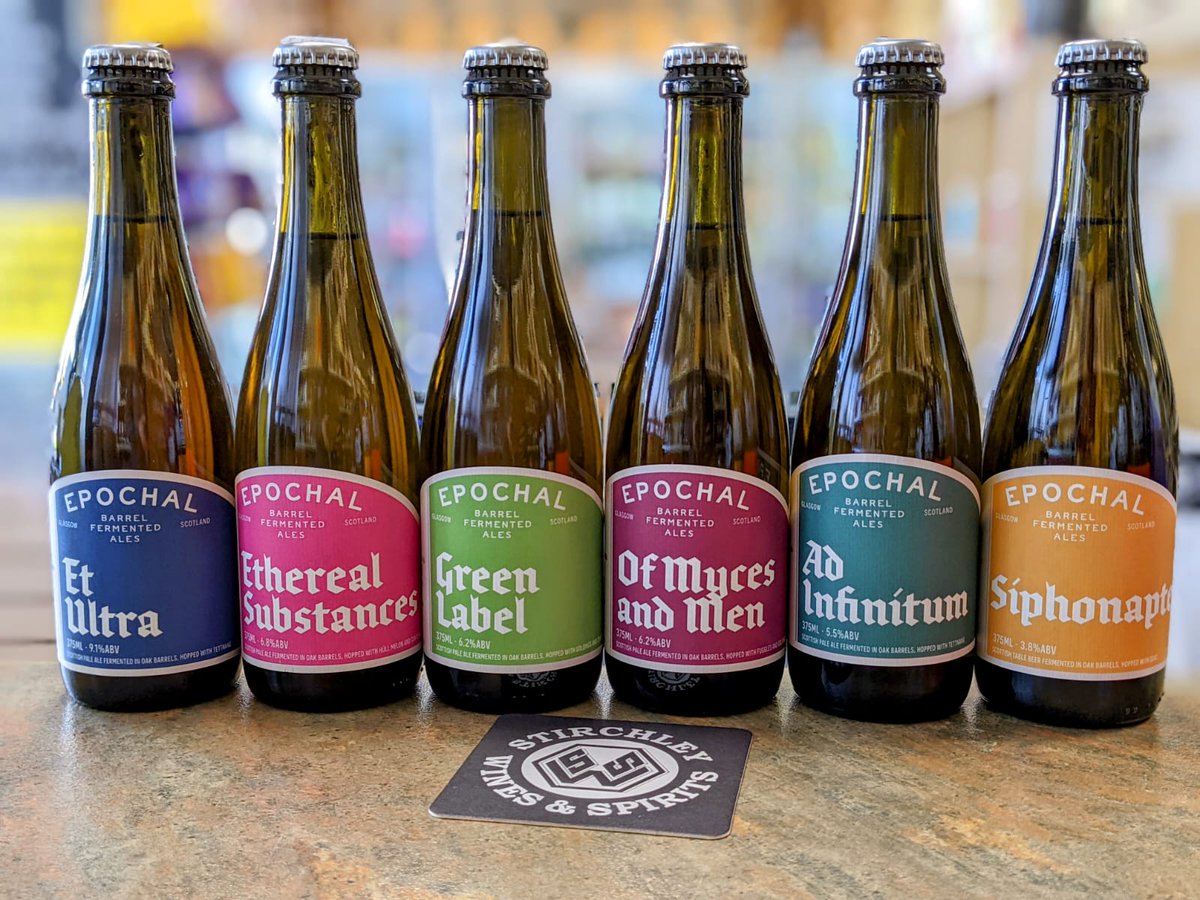StirchleyWines's tweet photo. A small sample of previous @BreweryEpochal beers that are left in store currently.
๐ป Siphonaptera - 3.8%
๐ป Ad Infinitum - 5.5%
๐ป Of Myces and Men - 6.2%
๐ป Green Label - 6.2%
๐ป Ethereal Substances - 6.8%
๐ป Et Ultra - 9.1%
#MixedFerm #BreweryEpochal #WoodAged #VivaStirchley https://t.co/gow137tQsx