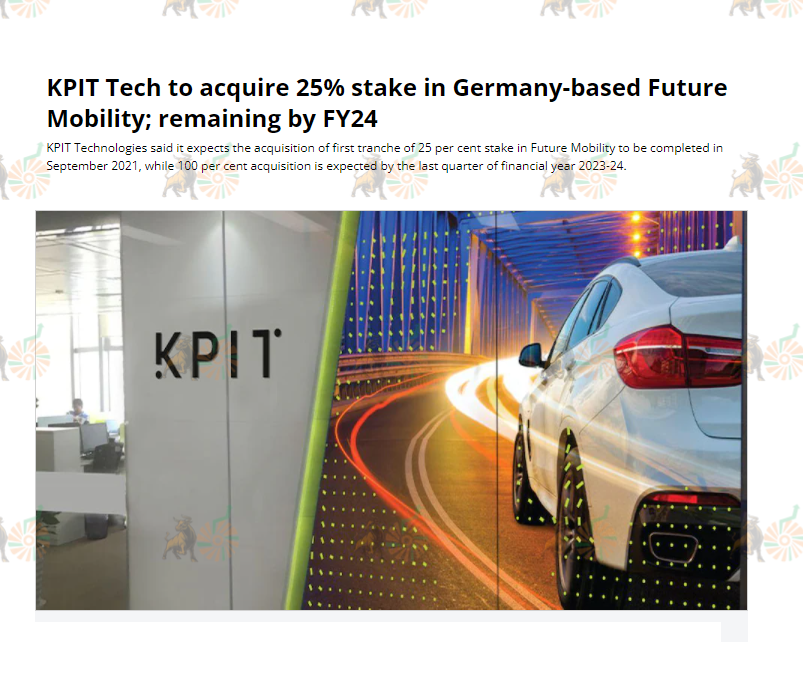  #KPIT  #Acquisition #PathPartner*Design service & solution provider of OS S/w & low-level S/w for Automotive, Camera, Radar & Multimedia devices #FutureMobility*S/w & feature development in Autonomous Driving, ADAS & vehicle safety & integration + validation #NB10x(11/16)