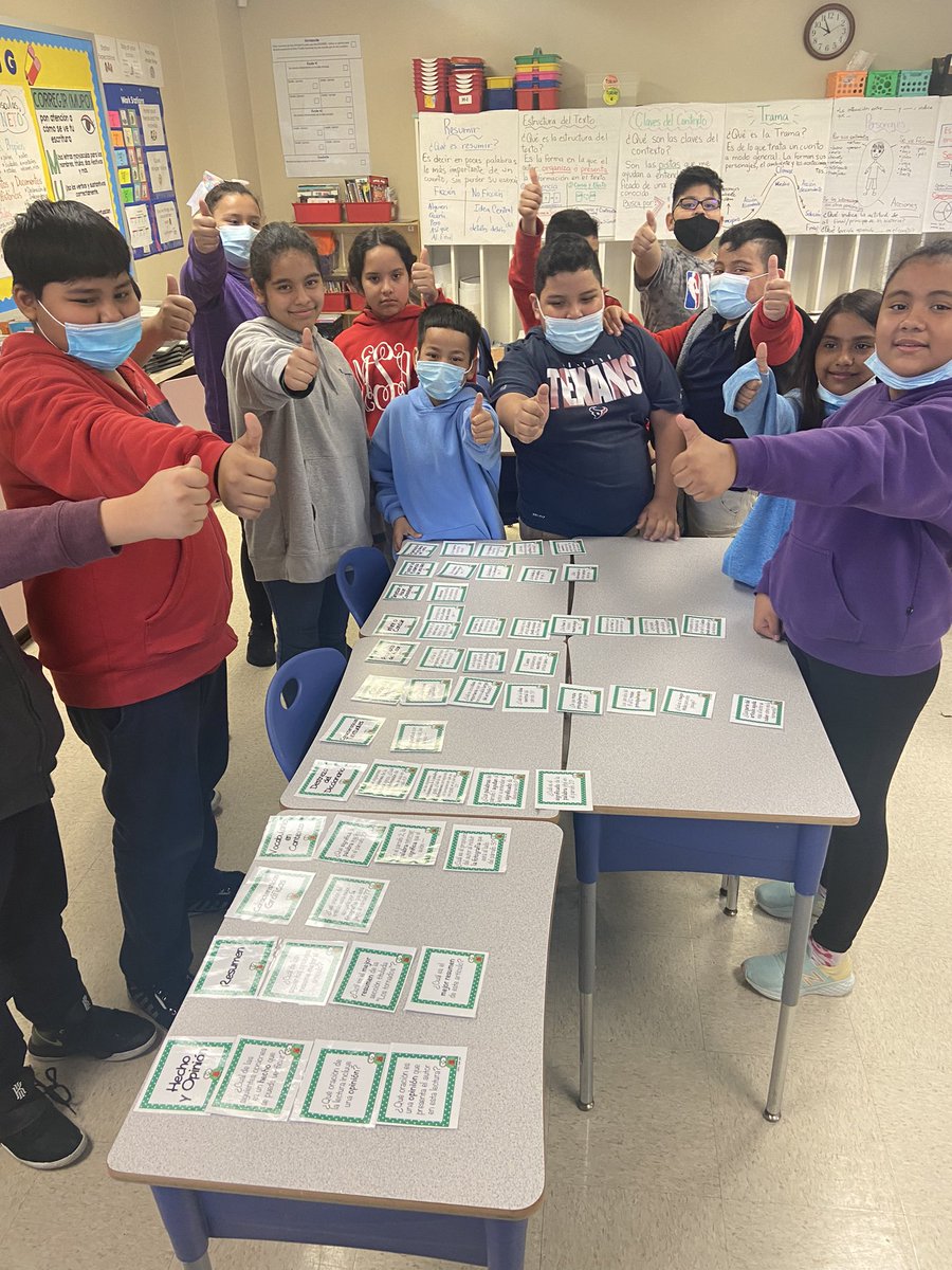 4th graders classifying different types of Informational texts questions. Assessing students understanding and getting ready for the STAAR Test <a href="/HISD_Crespo/">Crespo Elementary</a>