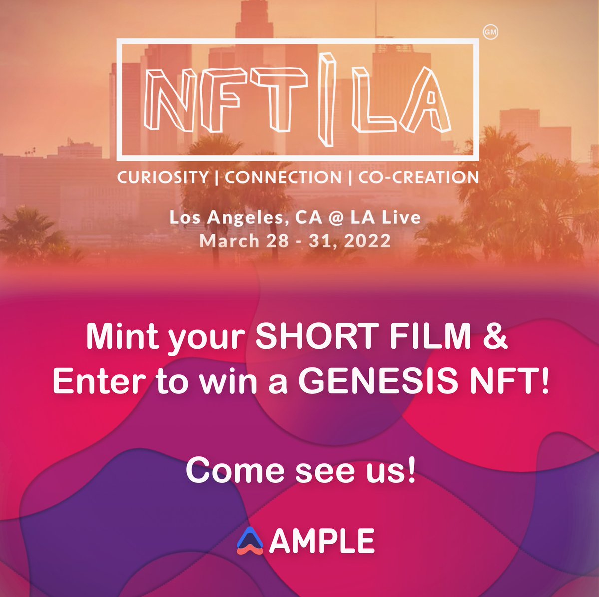 simplealien's tweet image. If you'll be in LA next week...Check out @AMPLE_Stream at @NFTLAlive