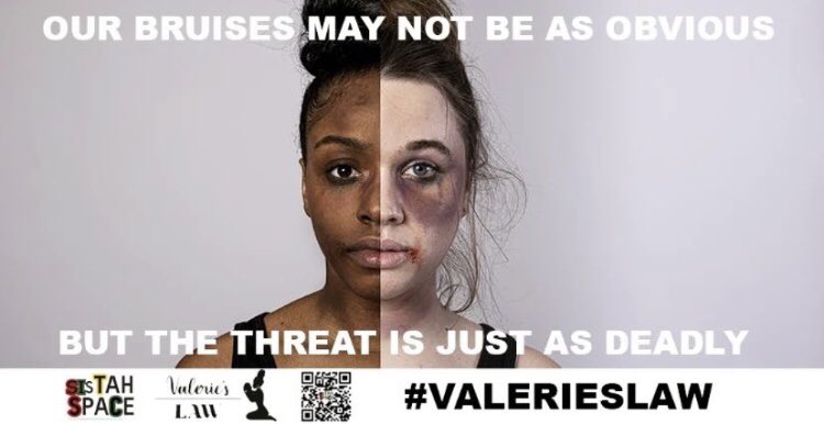 Powerful message from @sistahspace_ ‘s billboard campaign!  💜💜💜 #valerieslaw #blackfemicide