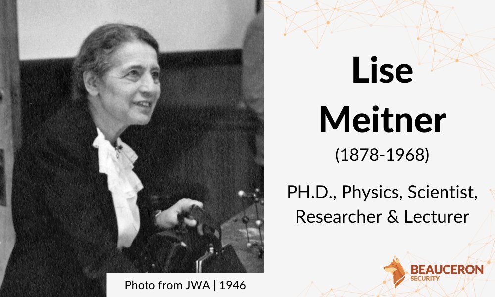 Lise Meitner was an Austrian physicist whose research aided with the discovery of fission. She was the second woman to obtain a PhD in physics and the first woman admitted to the university's laboratories and lectures on physics.  

To learn more: hubs.li/Q016gdZZ0
