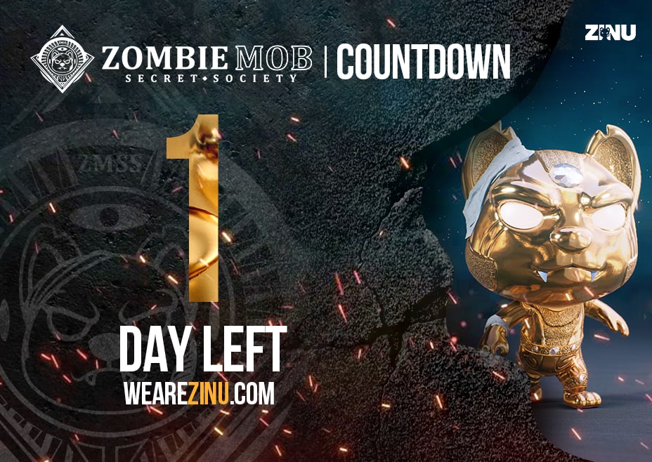 🚨TOMORROW!🚨 The Zombie Mob Secret Society #NFT collection starts minting at 8AM EST 3.23.22 @ zmss.io 🔥 Engage with this post for an opportunity at a WL spot and opportunity to win $100,000! 💥 #ZINU #ZombieMob #NFTs #3D #AR #crypto #ethereum #thefuture