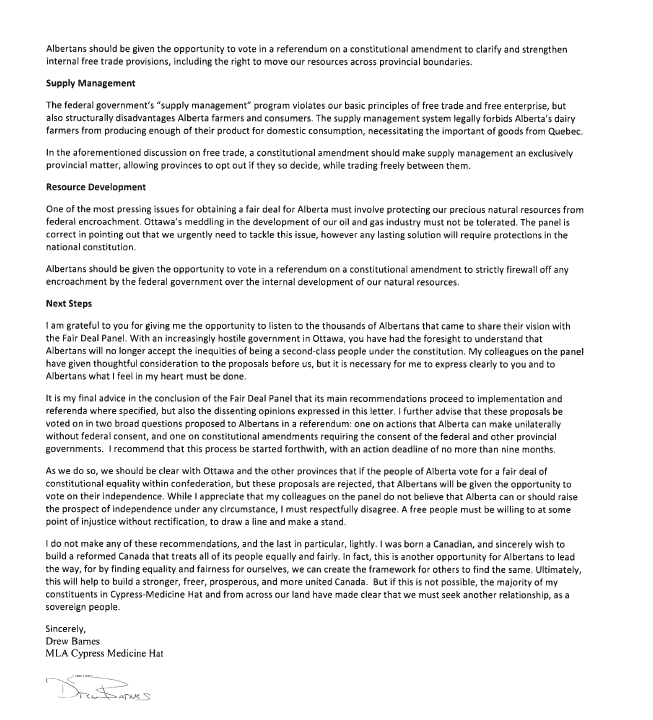 Drew__Barnes's tweet photo. Review of the Dissenting Letter to the #FairDealPanel written by myself (as a panelist ) when the #UCP report was released back in June of 2020. Note- NOTHING has moved forward... #ableg #medhat https://t.co/O8LT10DApP