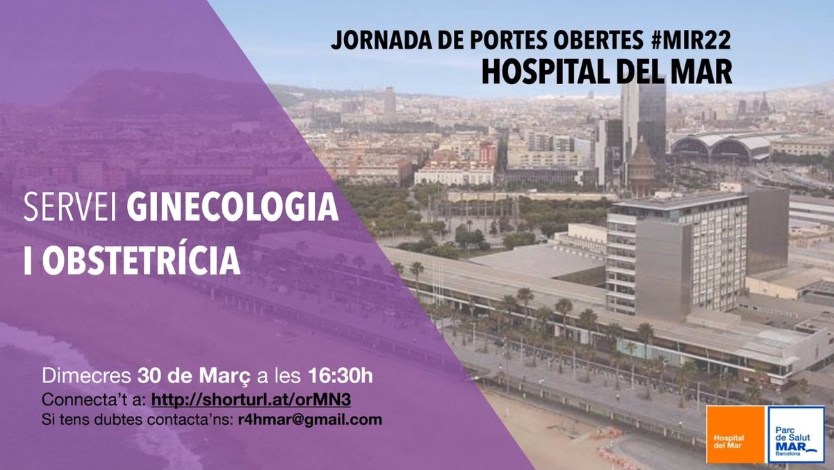JosepM SoleSedenoMD (@solesedeno) on Twitter photo Pronto habrá que escoger plaza MIR. ¿Interesadx en ginecología y obstetricia? El próximo 30 de marzo asiste virtualmente a la charla del <a href="/hospitaldelmar/">Hospital del Mar</a> Pronto habrá que escoger plaza MIR. ¿Interesadx en ginecología y obstetricia? El próximo 30 de marzo asiste virtualmente a la charla del <a href="/hospitaldelmar/">Hospital del Mar</a>