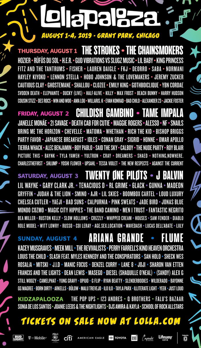 newlyabnormal's tweet photo. they just don’t make lolla lineups like this anymore 😪 sad. https://t.co/ORBvrI8KGj