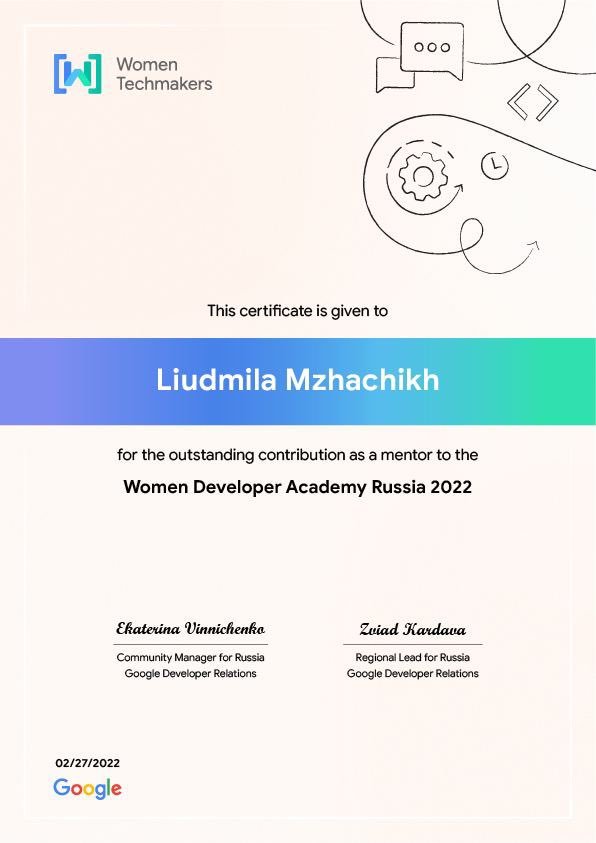 lucyhackwrench's tweet photo. Thank you! 🙏 #google #wtm #wda #mentoring https://t.co/EZfRN40dKh