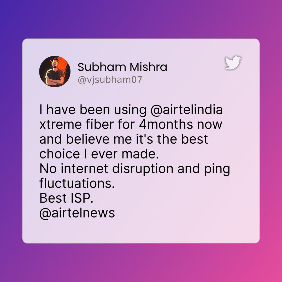 Airtel Cares tweet media