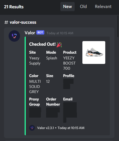 SkullCheckouts's tweet photo. Success posted by SUPREMESUAZ#6482 https://t.co/uQ47Osc8sV