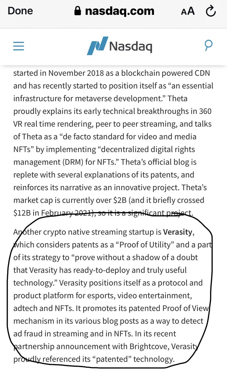 all_thyme_high's tweet photo. Great mention for ⁦@verasitytech⁩ in a ⁦@Nasdaq⁩ article today 👀

#BULLISH #POV $VRA 💯 https://t.co/iY27715Eho