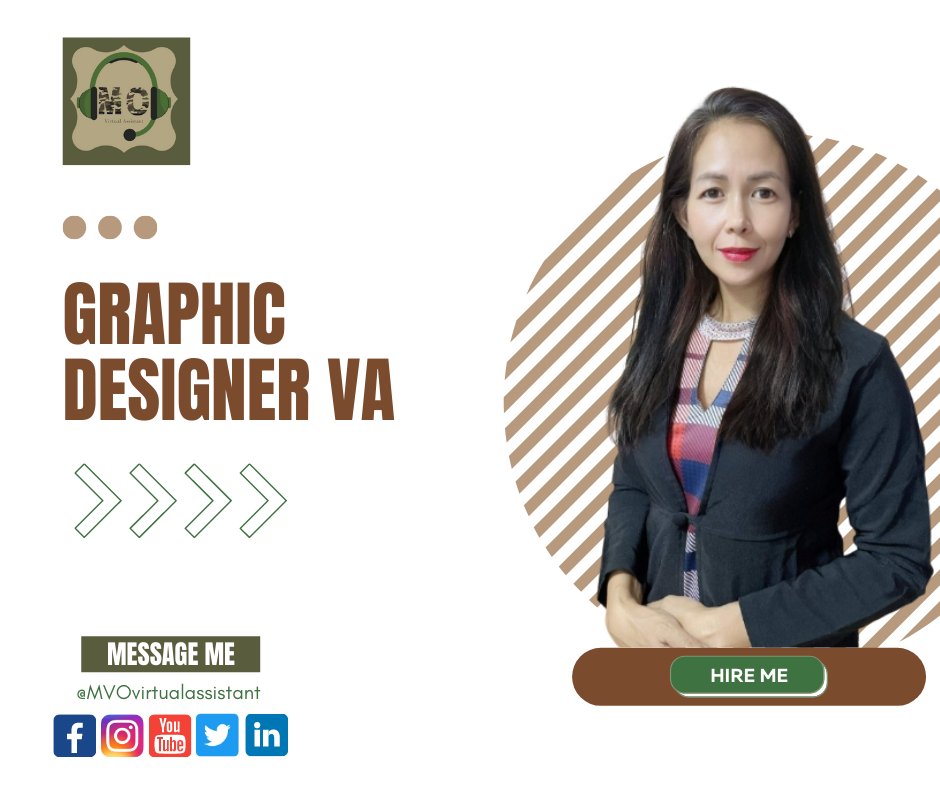 OcampoMarle's tweet photo. Looking for a Graphic Artist Virtual Assistant for your growing business?👩🏼‍💻

𝐁𝐨𝐨𝐤 𝐚𝐧 𝐚𝐩𝐩𝐨𝐢𝐧𝐭𝐦𝐞𝐧𝐭 𝐭𝐨𝐝𝐚𝐲 
https://t.co/nwrNk7MFBj

#MVOvirtualassistant #ServiceOffer #freelancer #VA #MarleVirtualWorld #GraphicsVA https://t.co/hZNmW35ayE