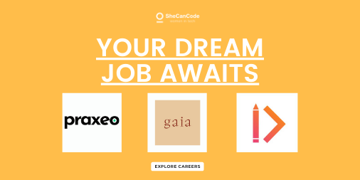 SheCanCodeHQ's tweet photo. Your dream career awaits! We have some exciting positions at @praxeoapp, @gaia and @zeroheight. Discover more here:https://t.co/Ocxc3eqDY3
 
#softwaredeveloper #softwareenginner #techjobs #jobs #StemCareers #STEM #tech #Shecancode https://t.co/dhXbapJL1I