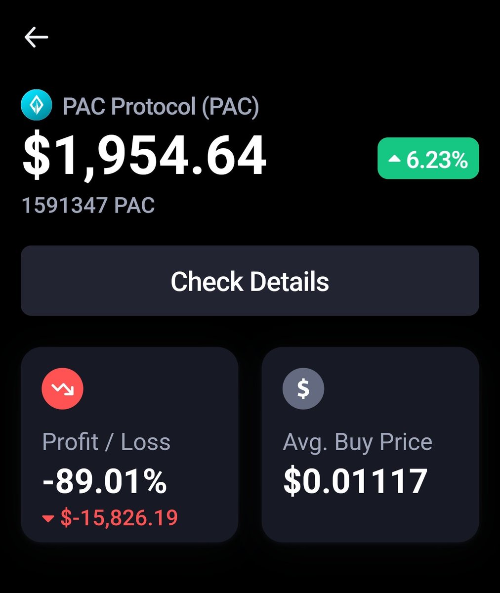 PINC0DES's tweet photo. Update, $pac my best decision ever lol, still holding tho 🤘🥲 https://t.co/1i7VLYBOfq