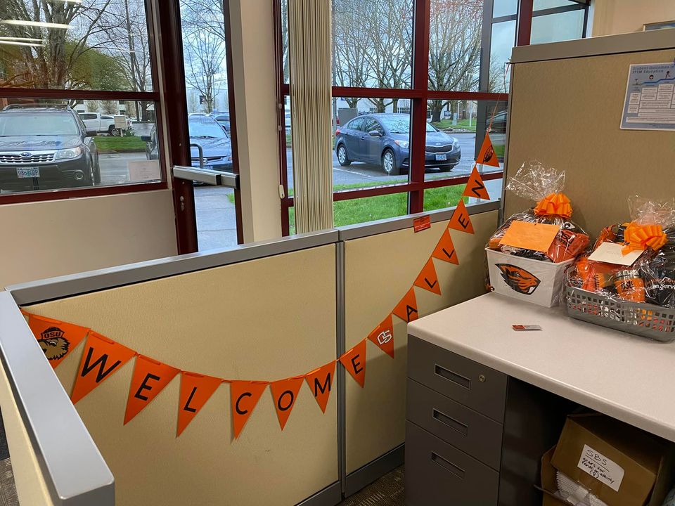 OSUExtWashCo's tweet photo. @OSUExtWashCo welcomed Allen Taggart, the new 4-H Professor of Practice to the Washington County Extension 4-H team, on March 21! We're as excited to have him as he is to be here! #Oregon4H #GoBeavs https://t.co/qZZCW0x8Bs