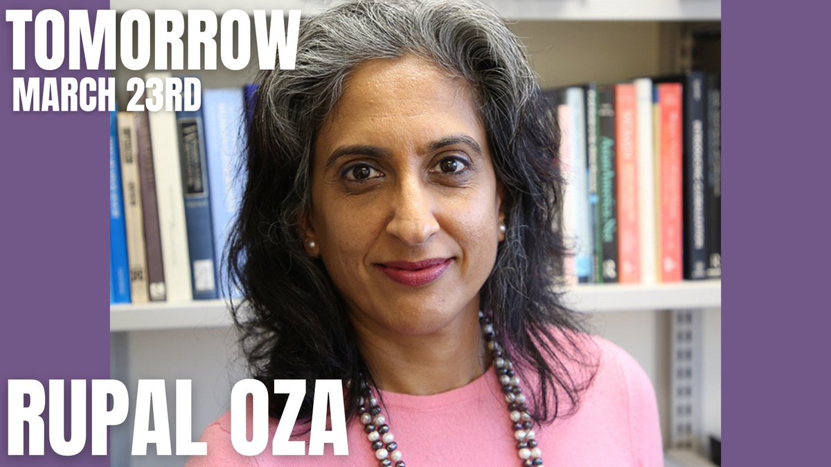 Join us TOMORROW (3/23) from 6:30-7:45 PM EDT on Zoom for a talk with Rupal Oza on "Ties to Land: Sexual Violation and Political Economy in Rural India."

To Register: bit.ly/CSWSRupalOza20…

@gccunyanthro @cunygcees @gc_polisci @humanitiesGC @feministpress