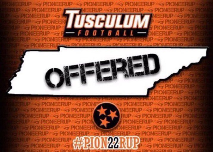Lawrencewr26's tweet photo. After talking to @TUcoachO I am bleesed to recieve an offer from @TusculumFB. https://t.co/HZ74bUH6FH