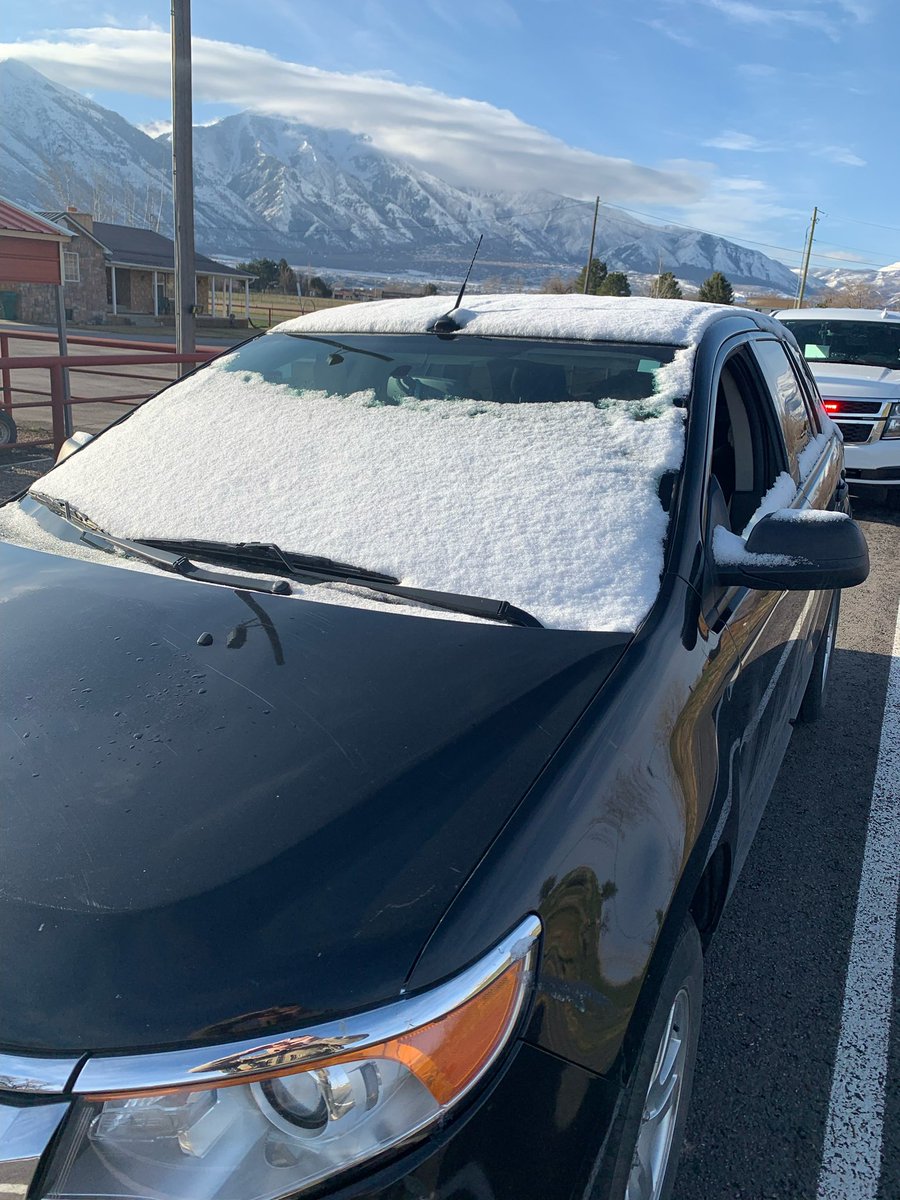 KUTV2News's tweet photo. 'SLIGHTLY OBSTRUCTED' VIEW: A @UCSO deputy stopped a 23-year-old woman who said she didn't clear the snow off her windshield because she "didn’t want to be late for work" Tuesday.

The woman was cited for not having a clear, unobstructed view to drive.

https://t.co/gn0oM5ad61 https://t.co/JcUe4xf1gb