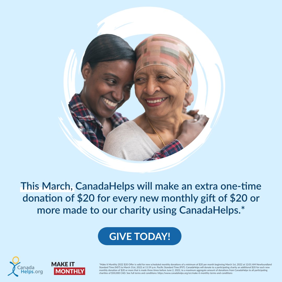 Have you been thinking about giving back to Scarborough Women's Centre, but you're not sure where to start? Then we have some exciting news for you! Throughout March, create a new monthly gift of $20 or more in support of Scarborough Women's Centre through CanadaHelps,